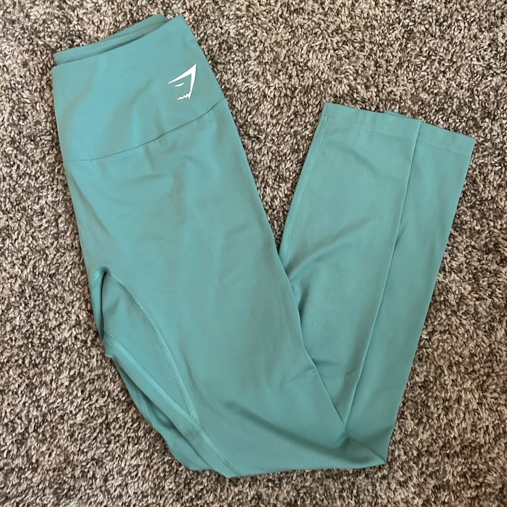 Teal gymshark leggings size small